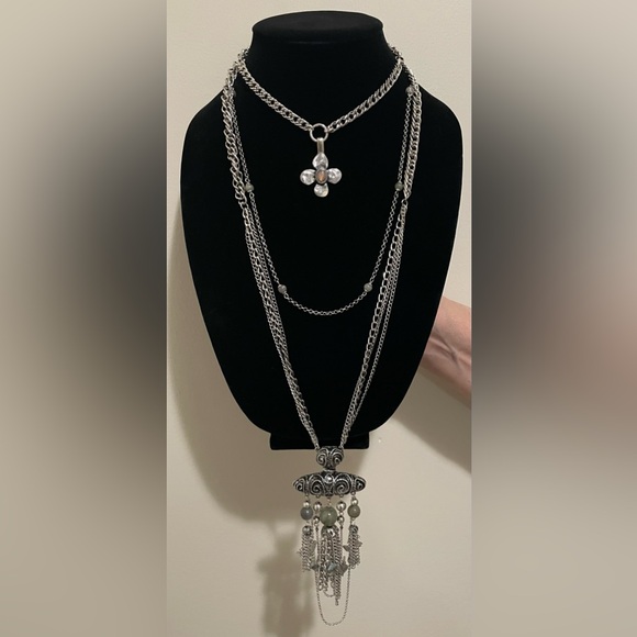 NWT Free People Catronia Layer Necklace - Picture 3 of 5